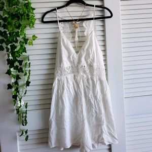 White Backless Dress